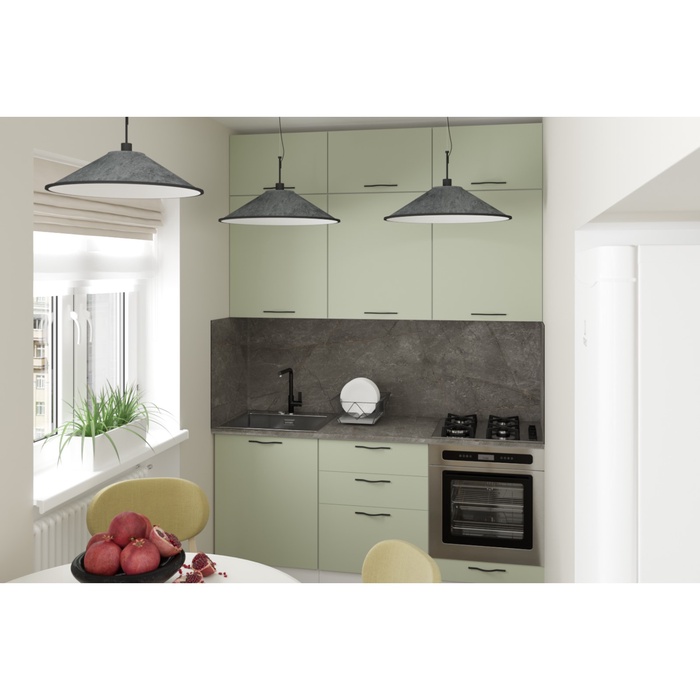 Кухонный гарнитур прямой «Флора макси», 1800 мм