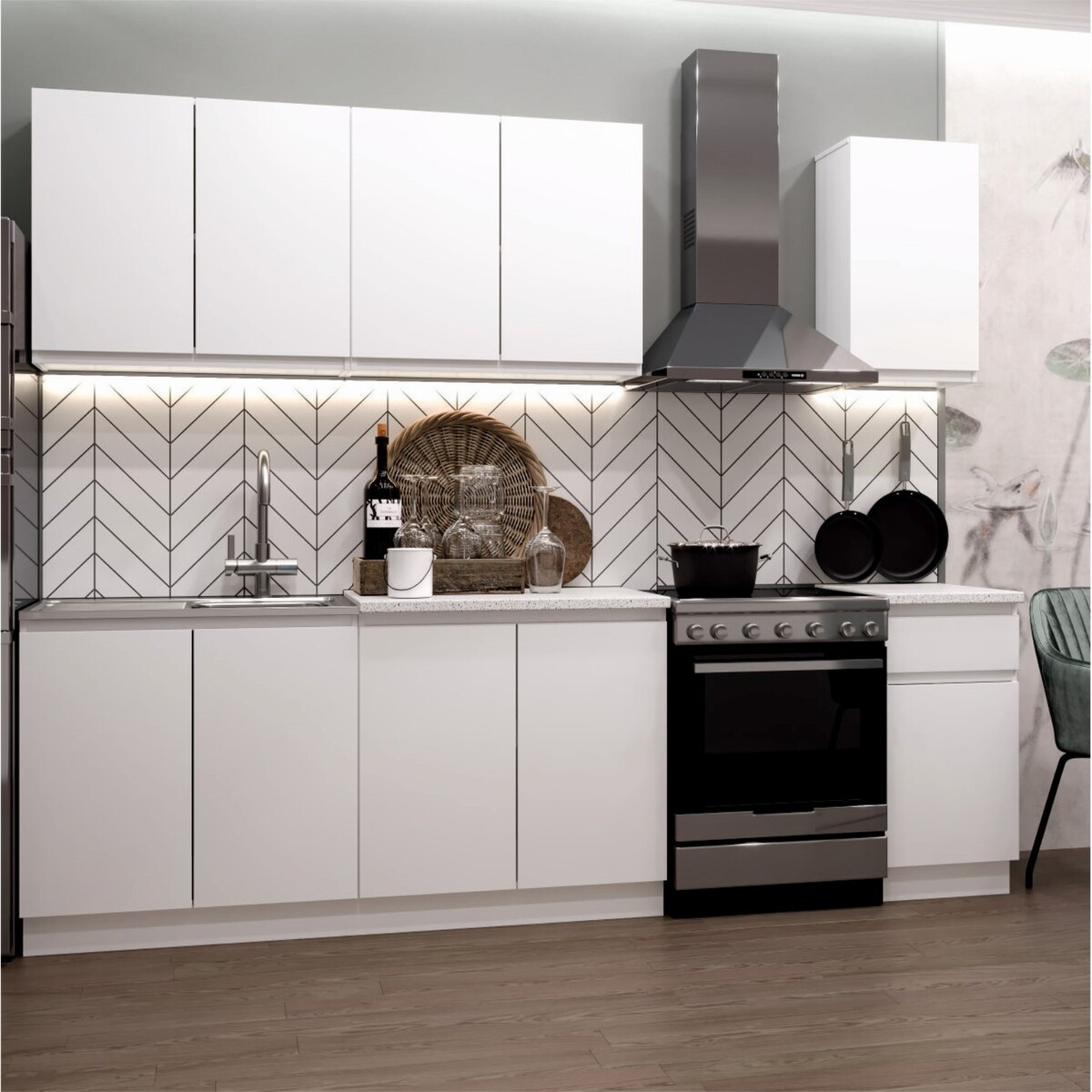 Кухонный гарнитур прямой