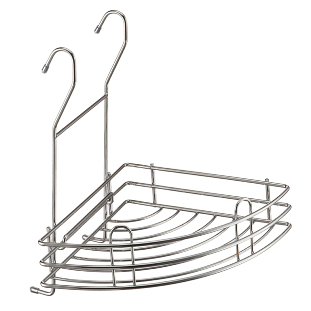 полка угловая для рейлинга 270х255х95мм хром