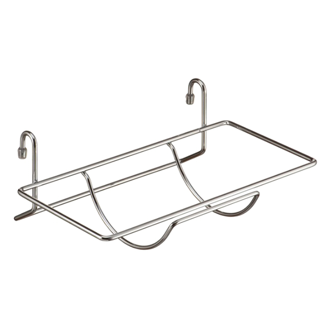 полка для рейлинга для бумажного полотенца 305х210х115мм хром