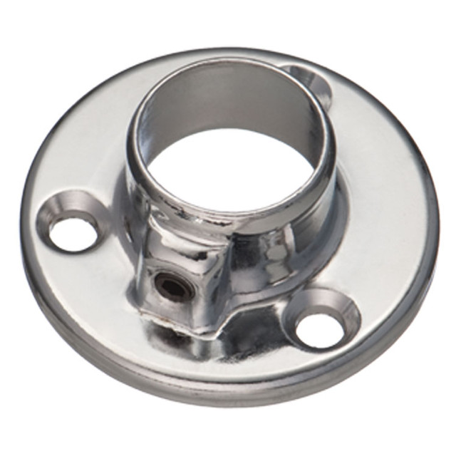 держатель торцевой для рейлинга 16мм хром