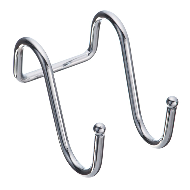 крючок для рейлинга двойной 65х55х45мм хром декорированный