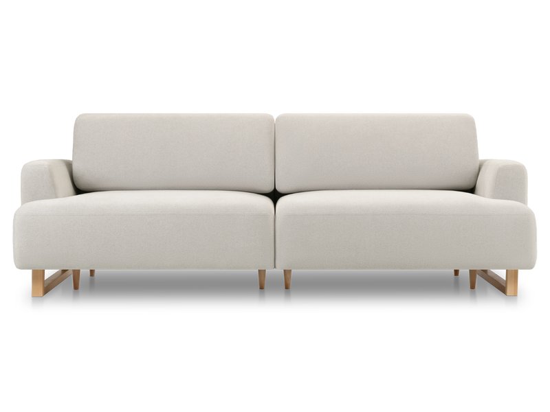 Диван прямой Онте-2 Букле Молочный