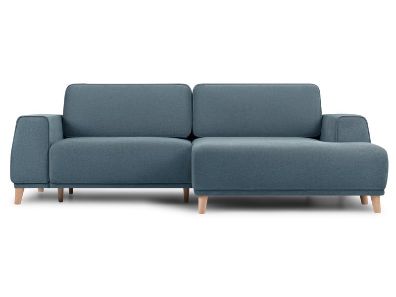 Диван угловой Ларонсо Шенилл Синий