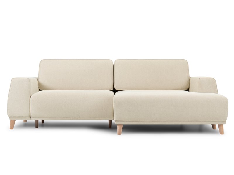 Диван угловой Ларонсо Шенилл Бежевый