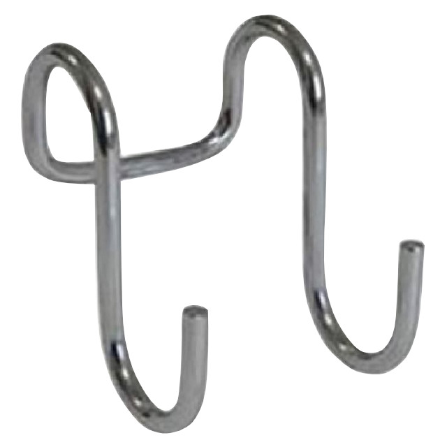крючок для рейлинга двойной 53х45х61мм хром